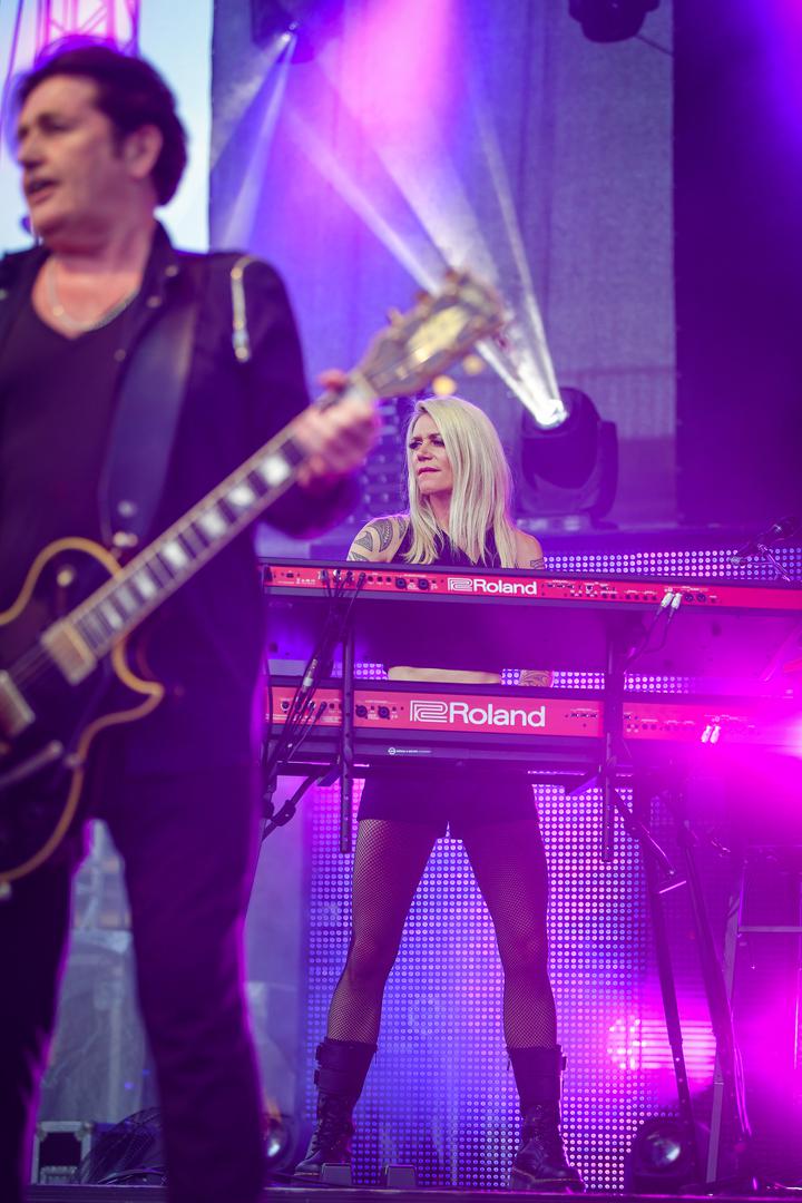 30.06.2022., Zagreb - Grupa Simple Minds nastupila na Salati. Berenice Scott Photo: Josip Regovic/PIXSELL