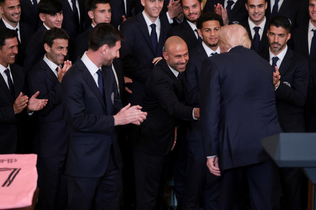 U.S. President Donald Trump honors reigning MLS champion Inter Miami CF players and team officials in Washington