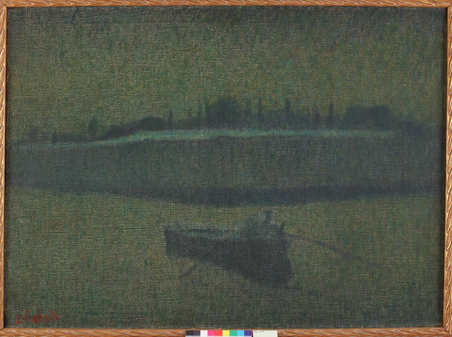 Emanuel Vidović, K mrtvom gradu, 1919., ulje na platnu, Moderna galerija, Zagreb