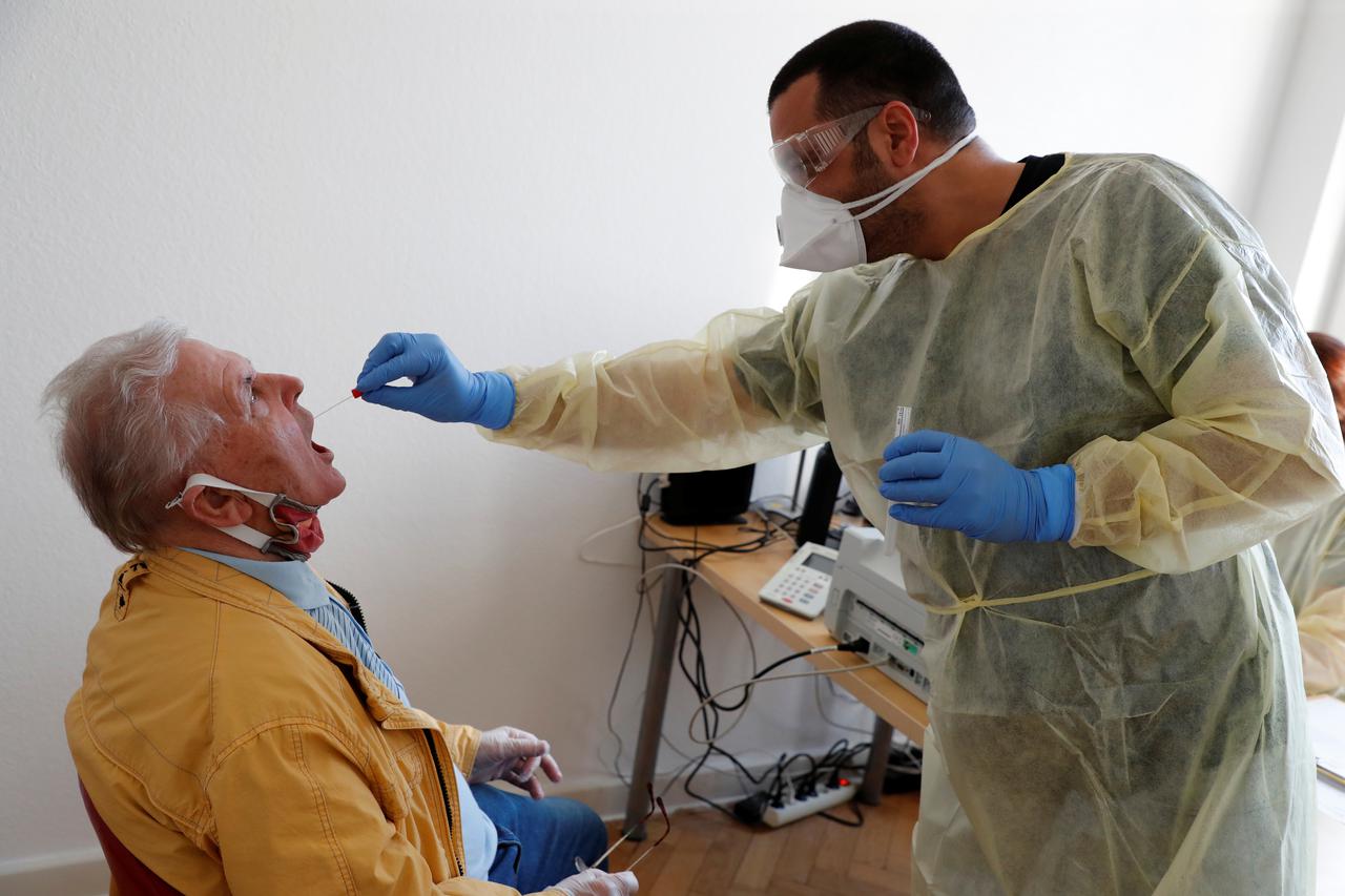 Test centre for coronavirus disease (COVID-19) at Havelhoehe community hospital in Berlin