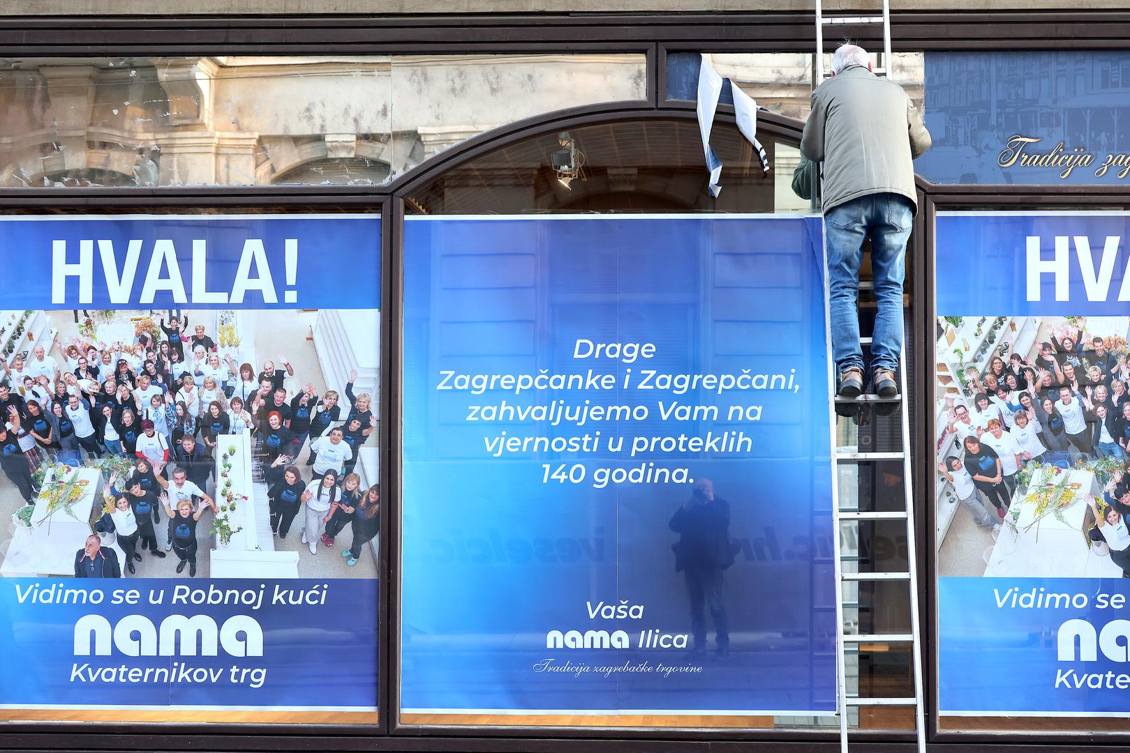 Robna kuća je, podjestimo, vrata zatvorila nakon više od 140 godina poslovanja. Prestala je s radom 13. veljače, u točno 20 sati. 