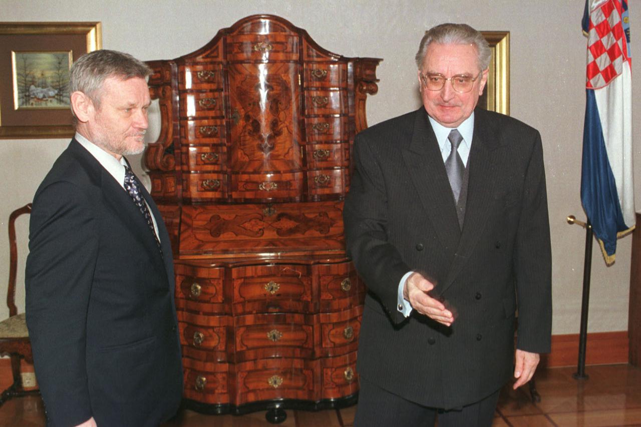 Ivica Račan i Franjo Tuđman