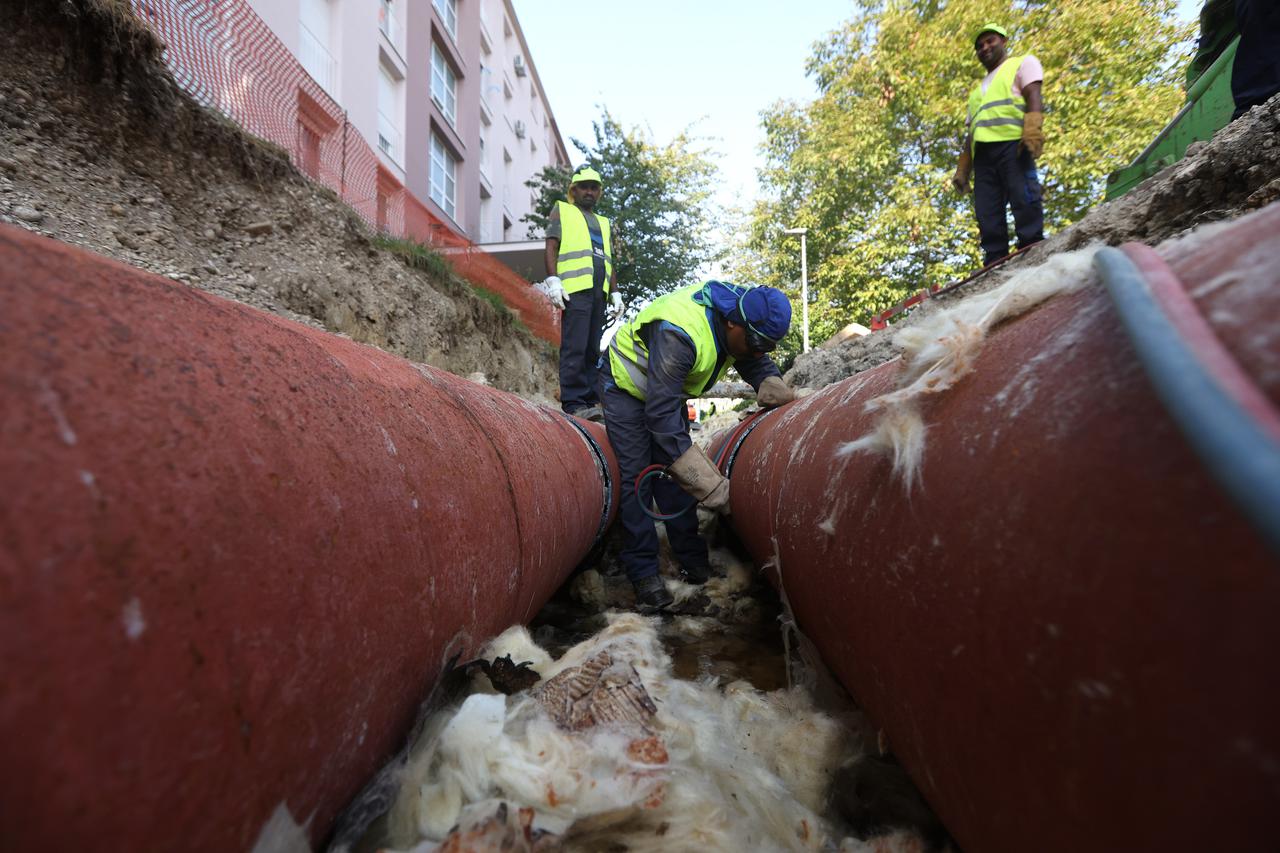 Zagreb: Radovi na revitalizaciji magistralnog vrelovoda u Hanamanovoj ulici