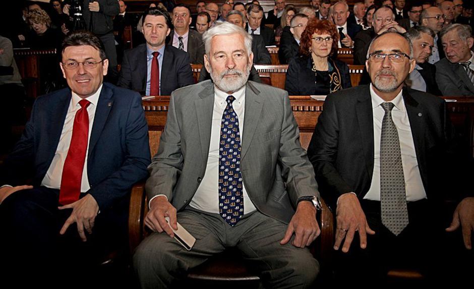 Luka Burilović, Marin Lovrović i Davor Poljak (s lijeva na desno)