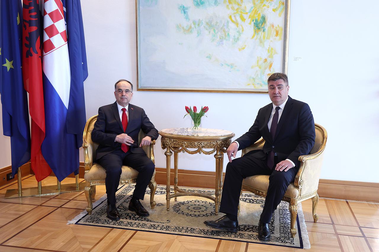 Zagreb: Tete-a-tete sastanak predsjednika  Zorana Milanovića i Bajrama Begaja