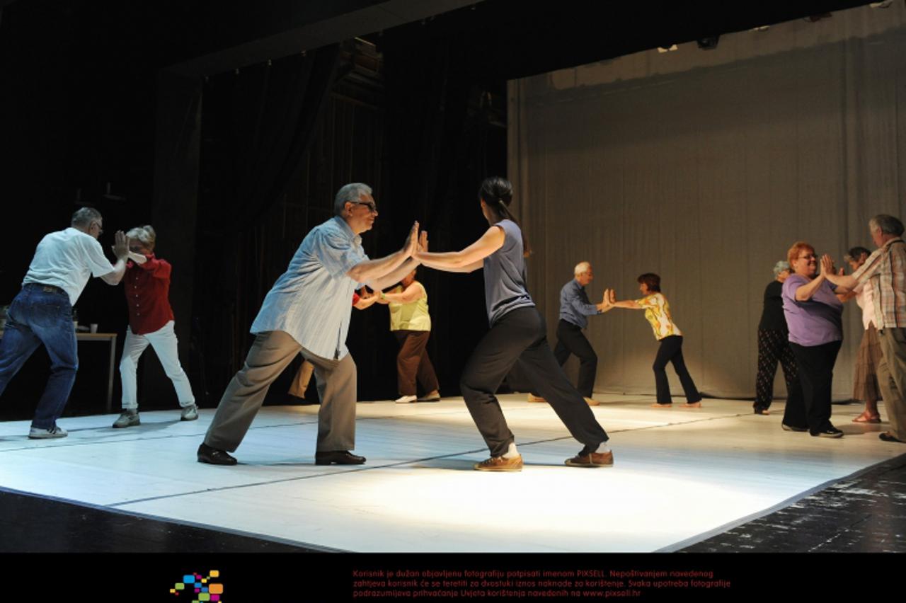 '29.05.2012., Zagreb - U Centru za kulturu Tresnjevka odrzana je radionica Montazstroja - Projekt 55+ koji vodi ekipa redatelja Boruta Separovica. Photo: Davor Visnjic/PIXSELL'