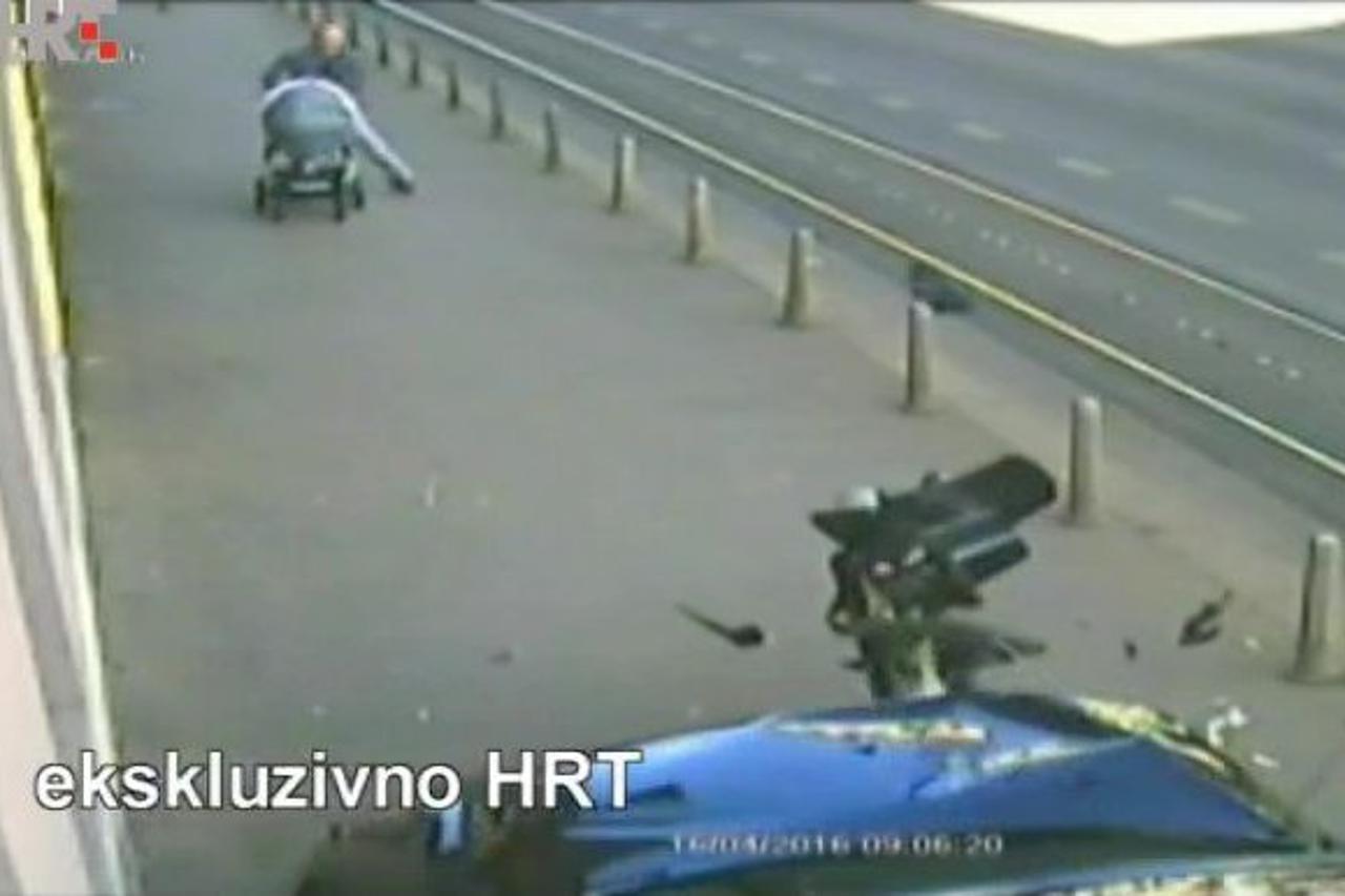 Snimka oca i bebe pred pijanim vozačem