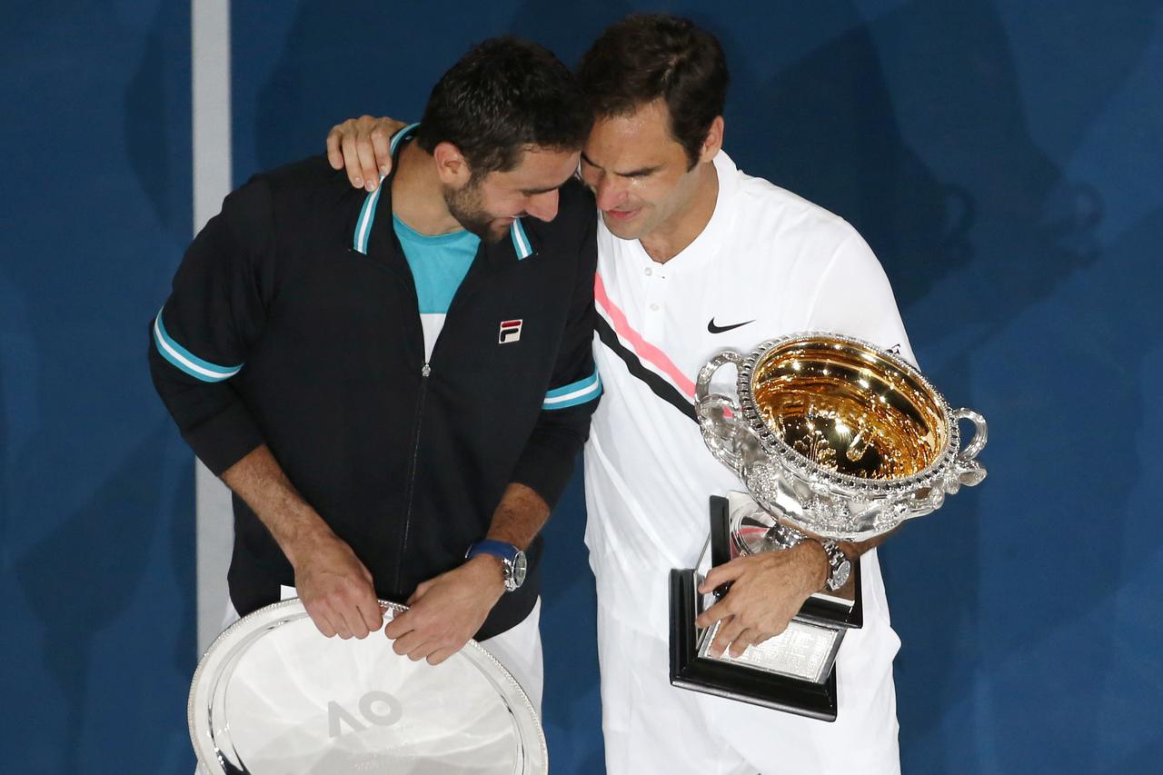 Marin Čilić i Roger Federer