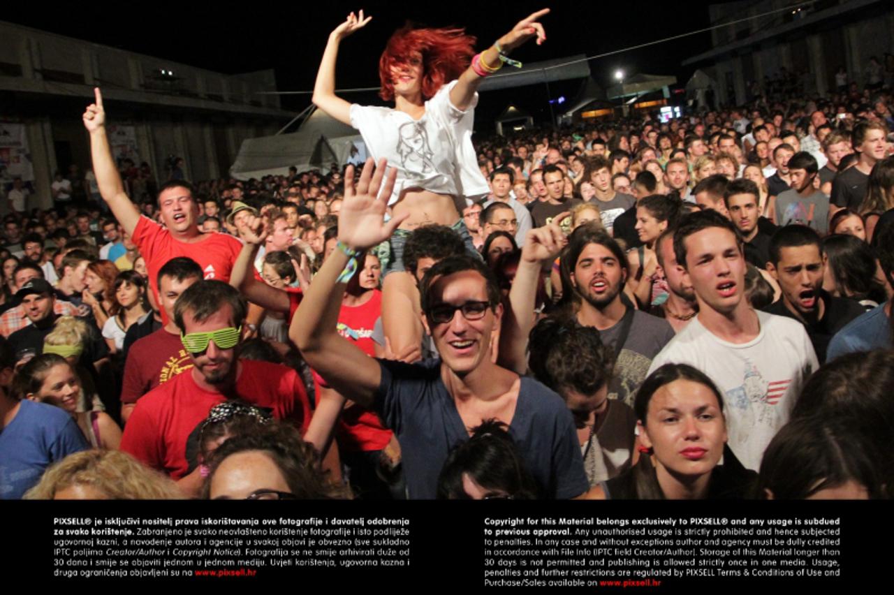 '08.08.2012.,Sibenik - Na Terraneo festivalu nastupila grupa Djecaci. Photo: Dusko Jaramaz/PIXSELL'
