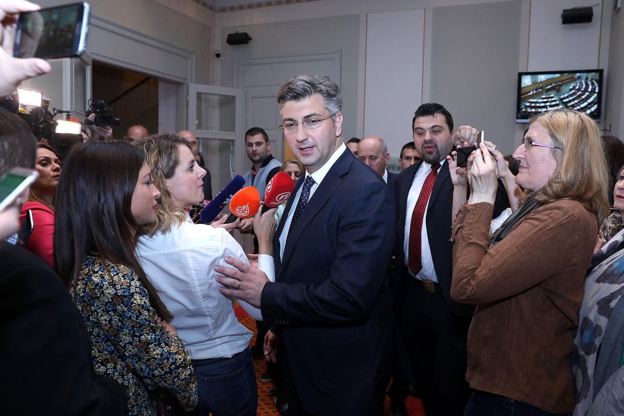 Andrej Plenković u Saboru