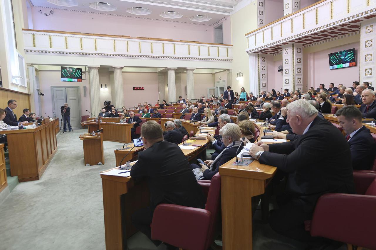 Zagreb: Zavrsena 19. sjednica Sabora