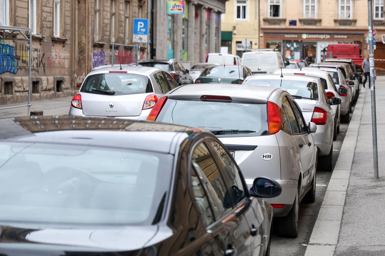 Blokovsko parkiranje u centru Zagreba