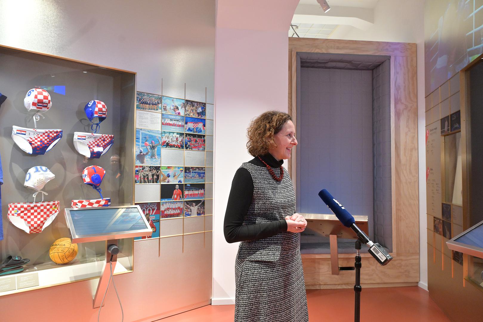 23.01.2026., Zagreb - Konferencija za medije povodom skorosnjeg otvorenja Hrvatskog sportskog muzeja. ministrica kulture i medija Nina Obuljen Korzinek Photo: Sandra Simunovic/PIXSELL