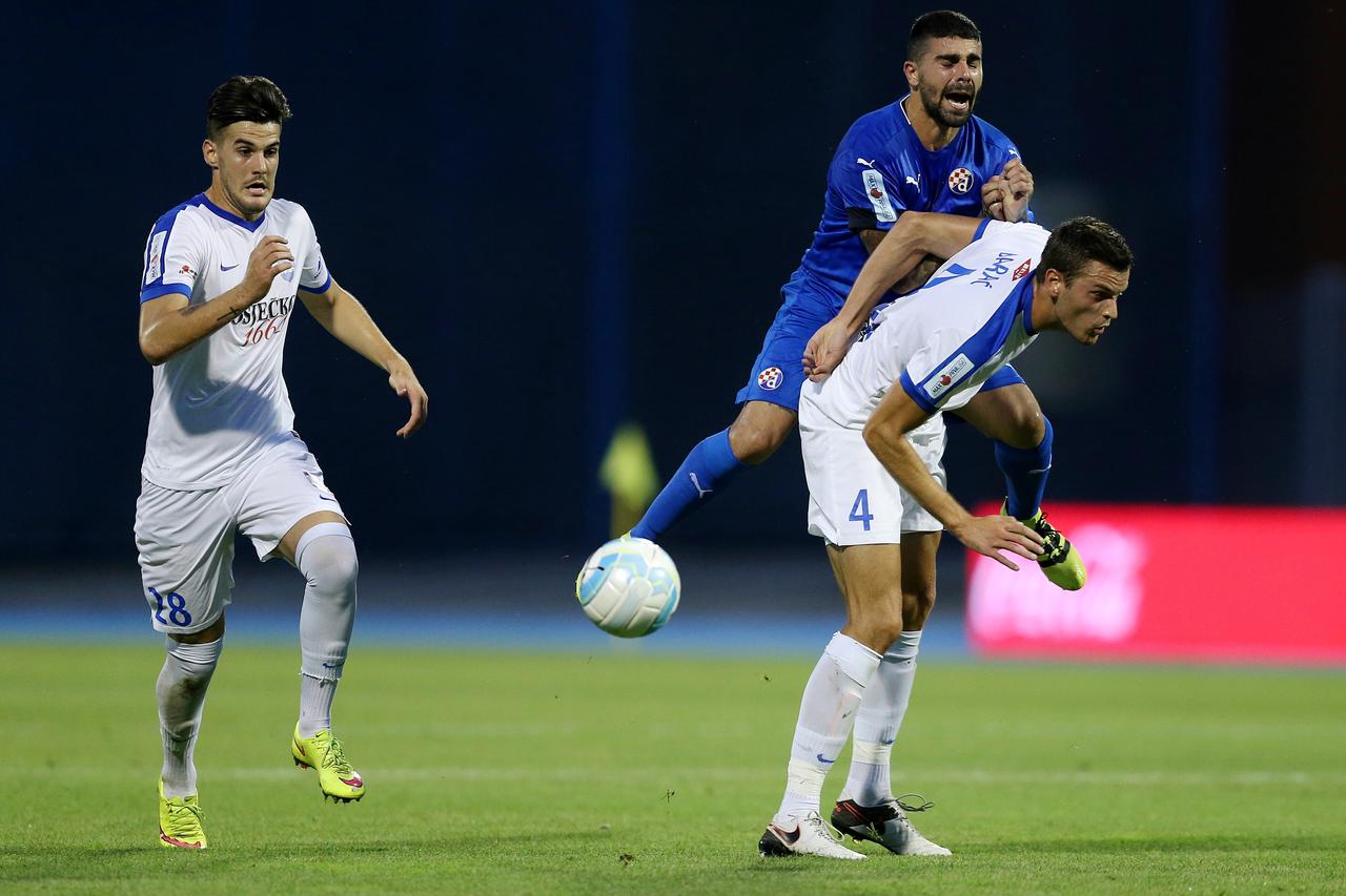 10.09.2016., stadion Maksimir, Zagreb - MAXtv 1. HNL, 08. kolo, GNK Dinamo - NK Osijek. Andrej Lukic, Paulo Machado, Mateo Barac. Photo: Dalibor Urukalovic/PIXSELL
