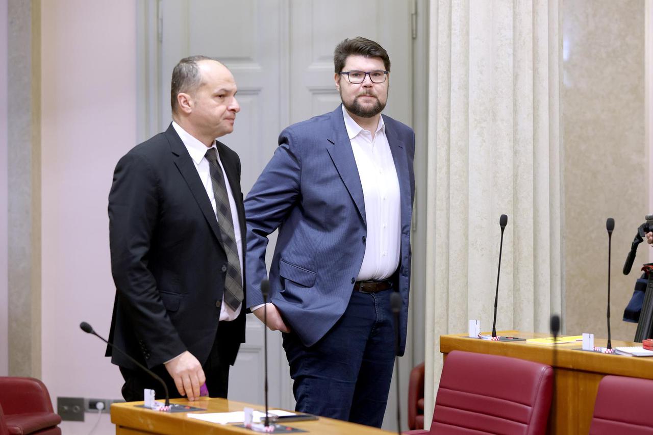 Zagreb: Pocela 21. sjednica Hrvatskoga sabora