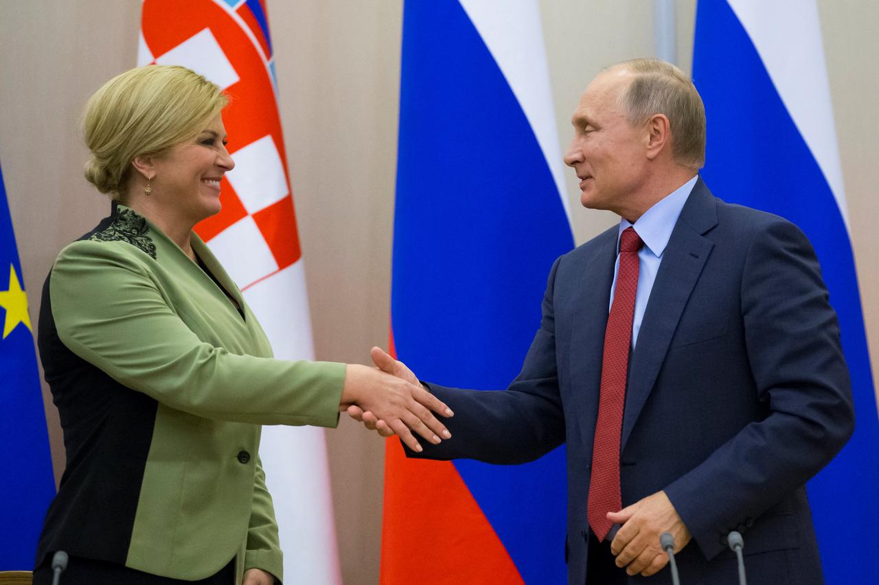 Kolinda Grabar-Kitarović i Vladimir Putin