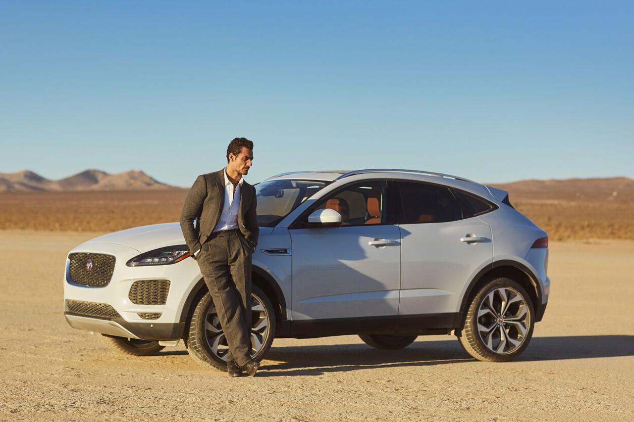 Model David Gandy predstavio Jaguarove modele u Kaliforniji