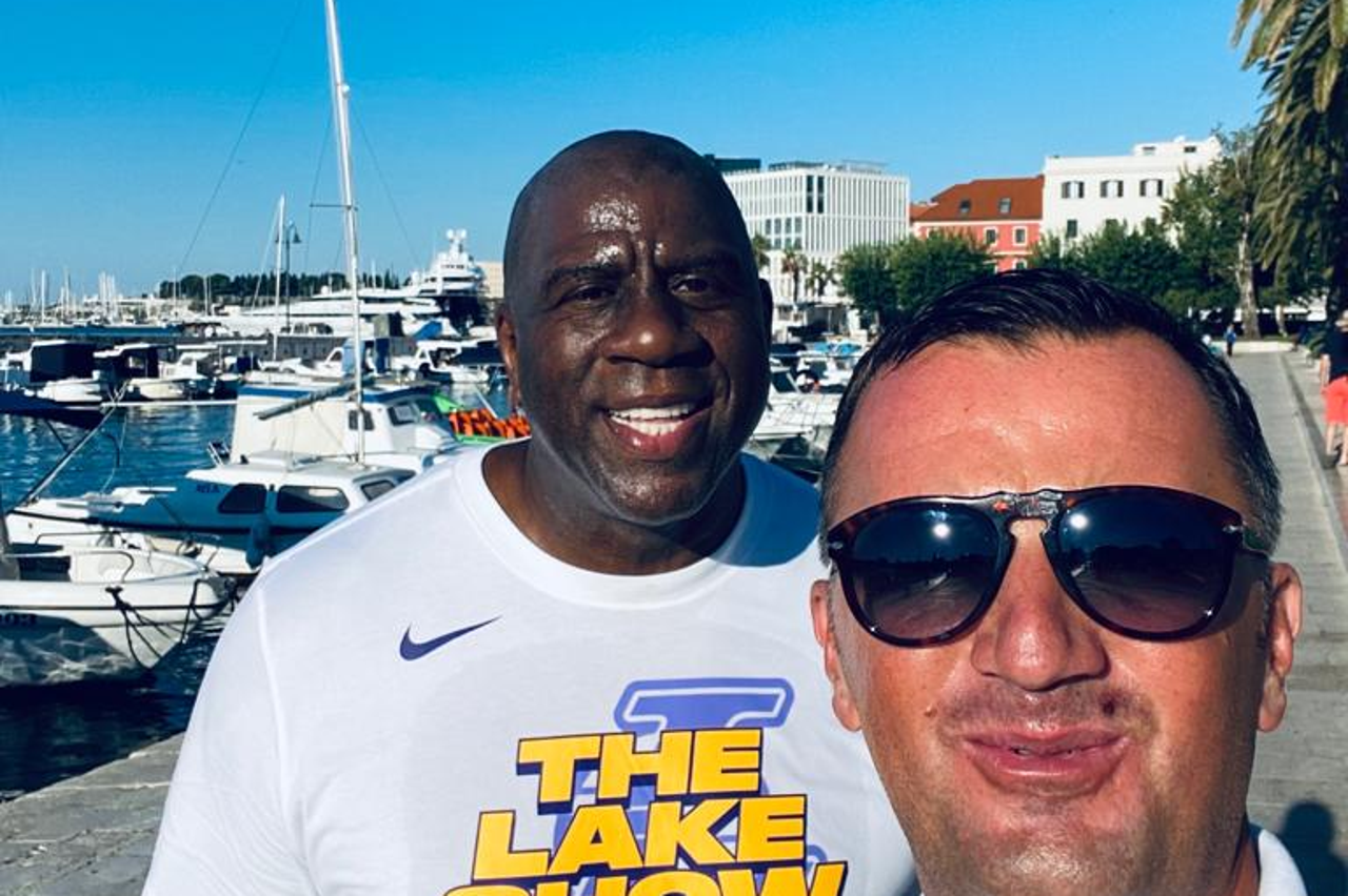 Mario Hrvoj i Magic Johnson na Zapadnoj obali