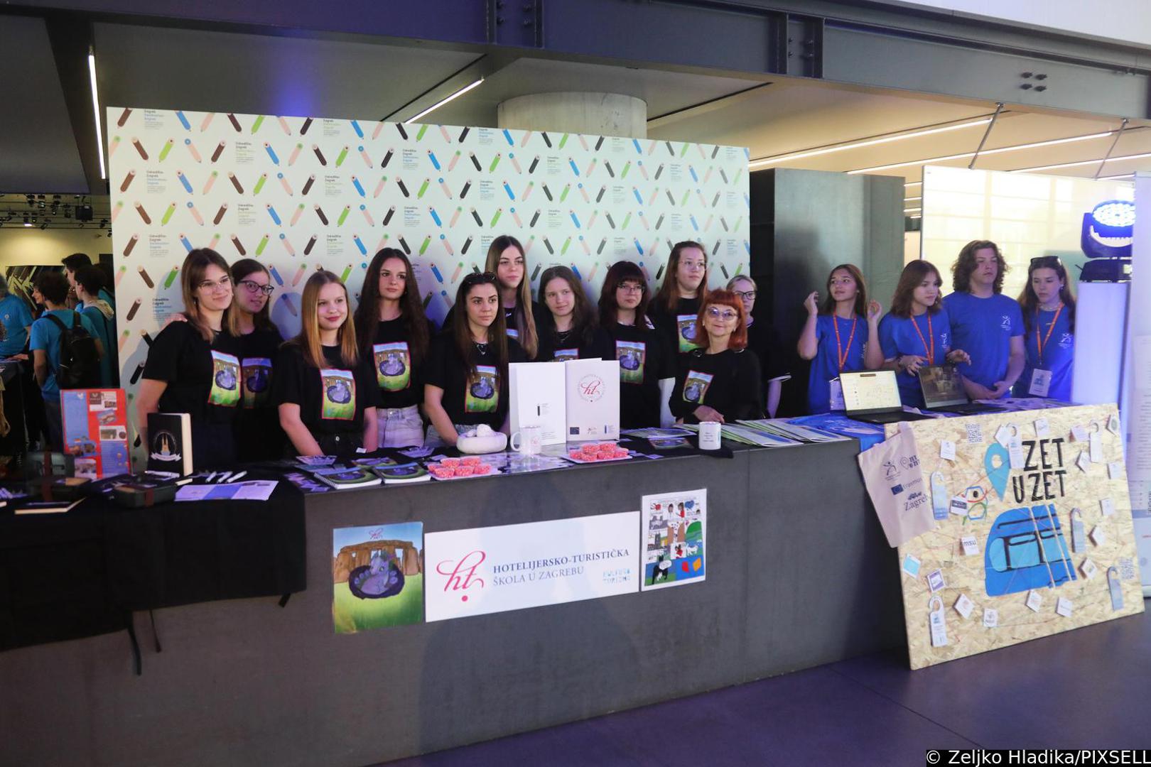 13.05.2024.,Zagreb - U MSU-u je predstavljen projekt "Odretiste: Zagreb" gradske Turisticke zajednice u kojem su srednjoskolci osmisljavali progreame turisticke tematike Photo: Zeljko Hladika/PIXSELL