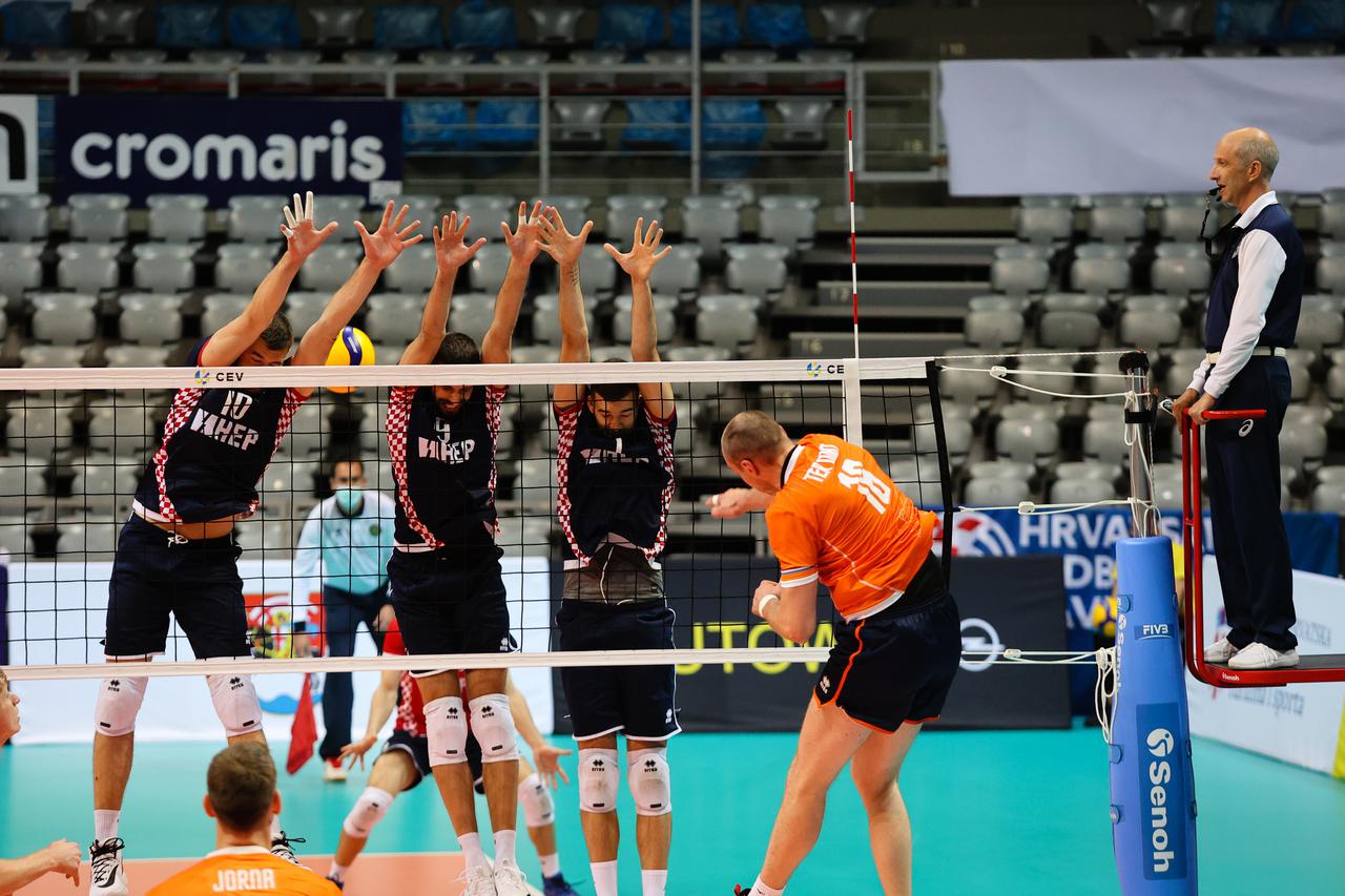 Zadar: Hrvatska protiv Nizozemske u kvalifikacijskoj utakmici za Europsko prvenstvo u odbojci