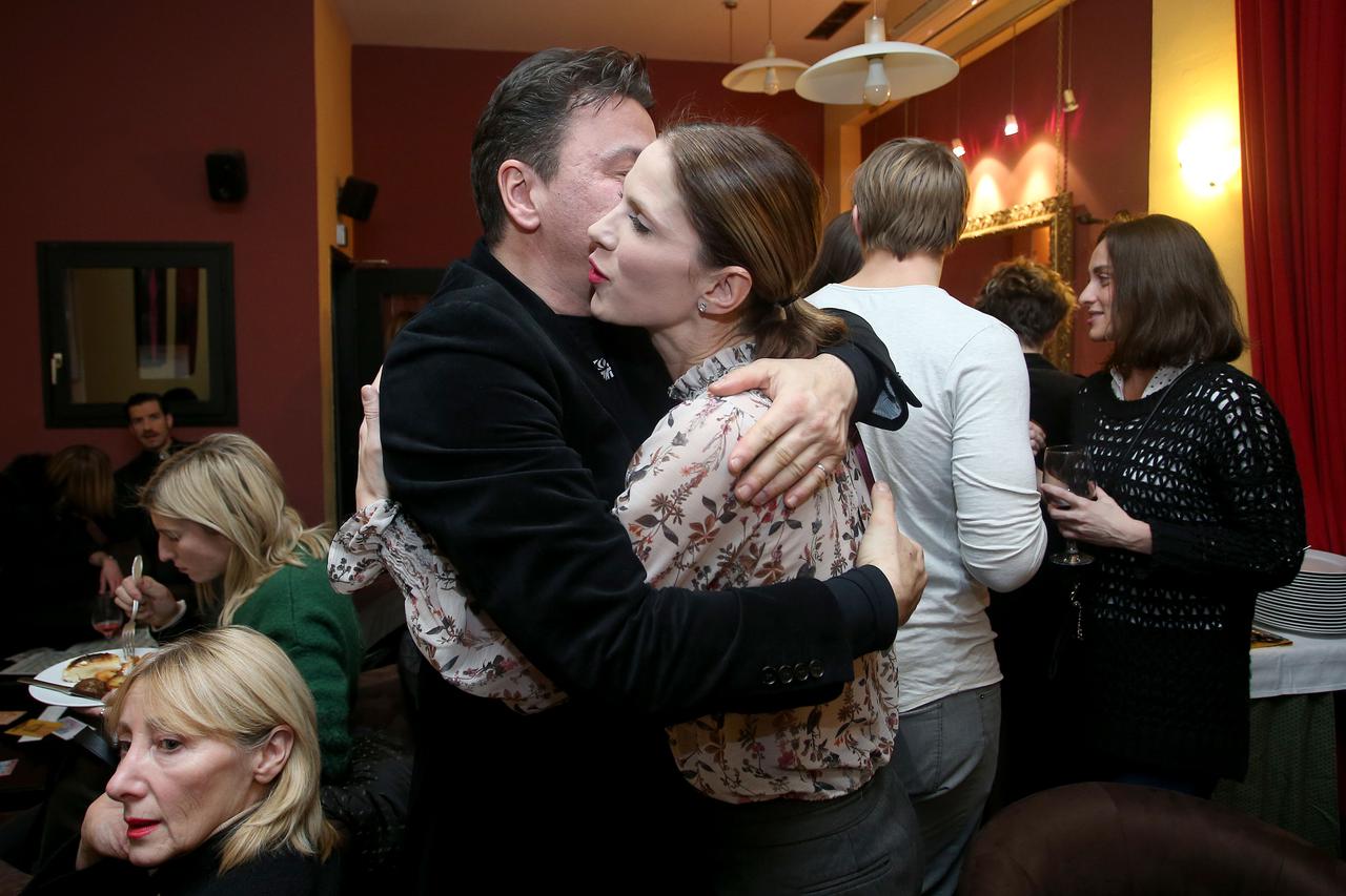 ARHIVA - 2017. Zagreb: Domjenak u kazalištu Gavella nakon 50. predstave Kolovoz u okrugu Osage