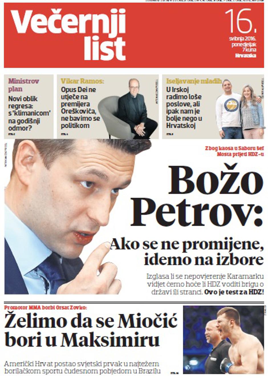 Naslovnica 16.5.2016.