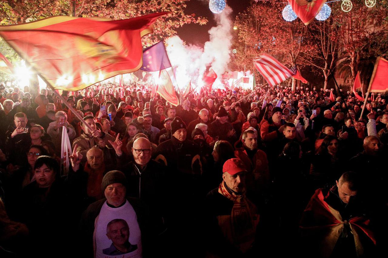 Anti-government protest in Podgorica