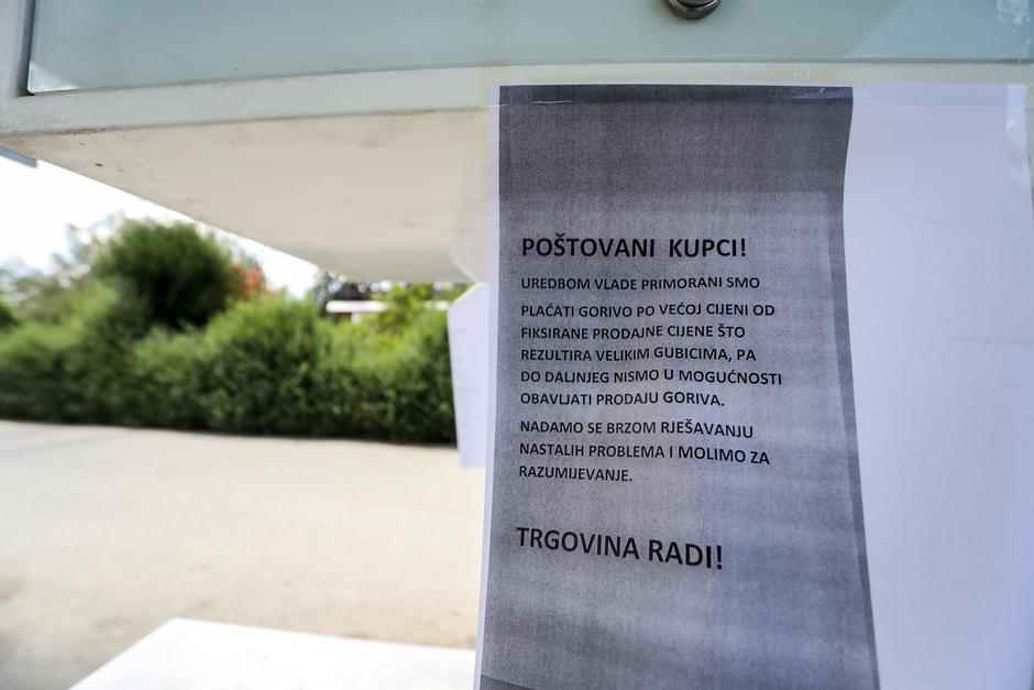 Velika Gorica: Benzinska stanica KNB gorivo zatvorila se zbog nove odluke Vlade o cijeni goriva