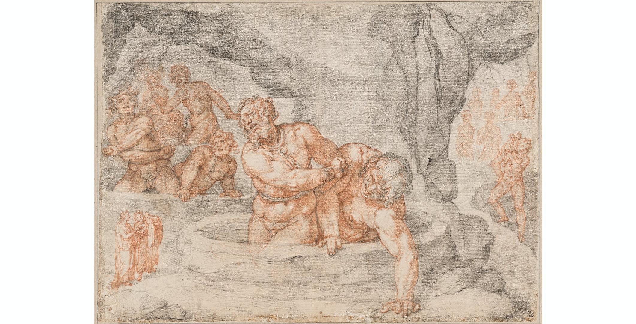 Galerija Uffizi - crteži "Božanstvene komedije" renesansnog slikara Federica Zuccarija