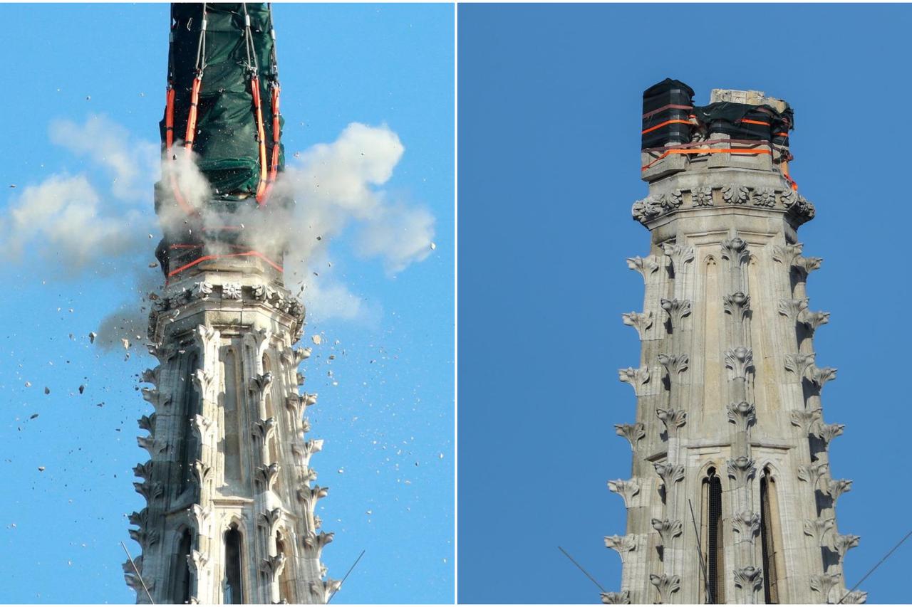 Detonacija sjevernog tornja katedrale