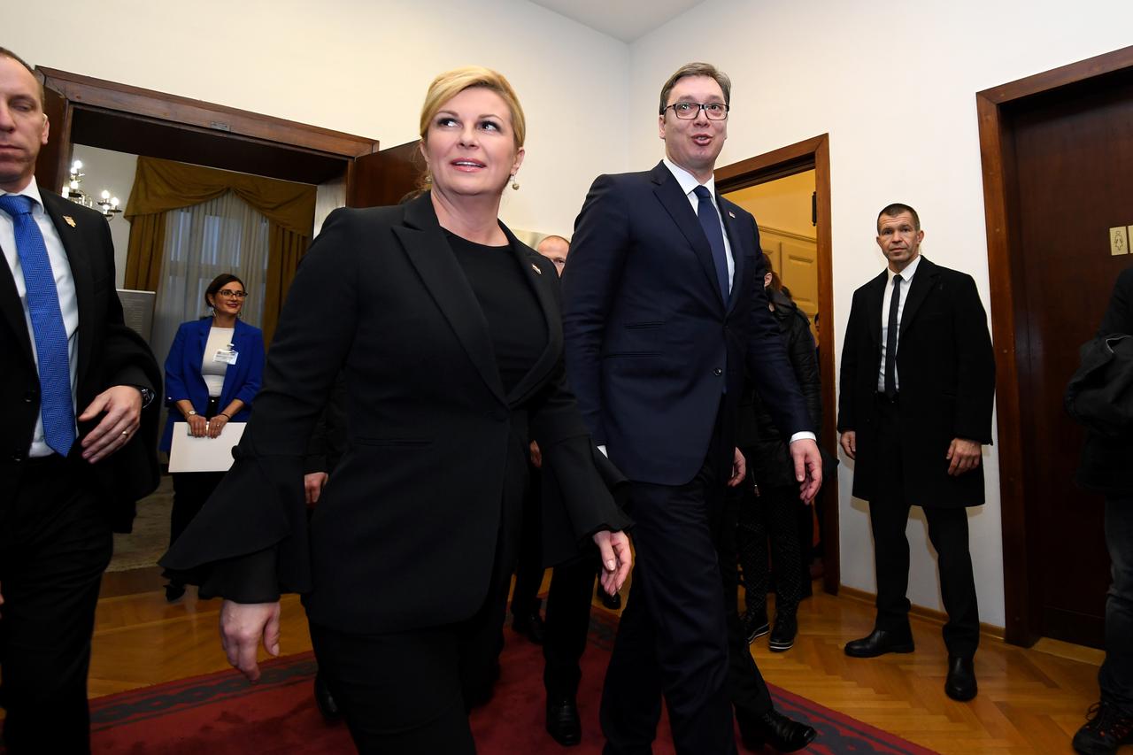 Kolinda Grabar-Kitarović i Aleksandar Vučić u HGK