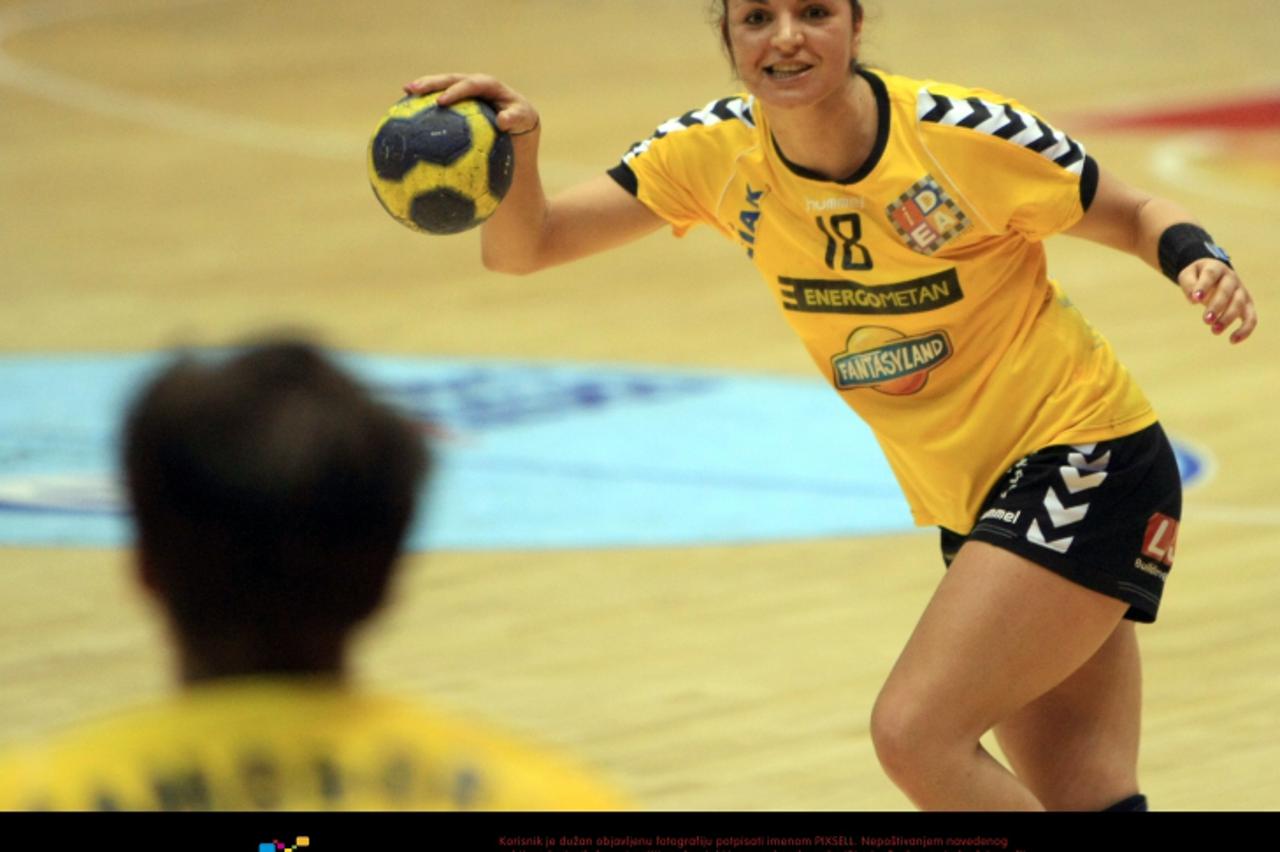 '02.05.2012., Zagreb - Dom Sportova, Hrvatska rukometna liga za zene, utakmica izmedju Lokomotive i Samobora. Photo: Dalibor Urukalovic/PIXSELL'