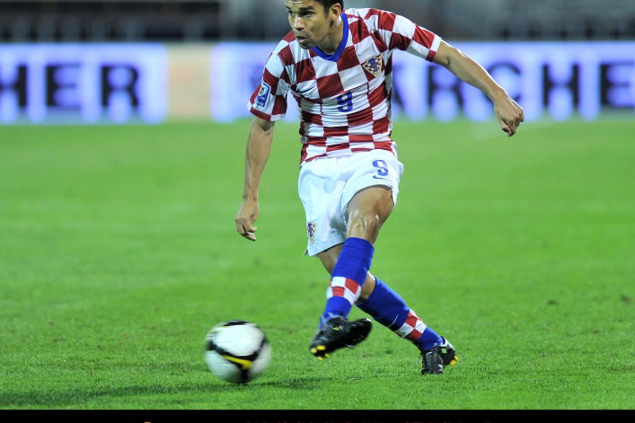 \'05.09.2009.,Zagreb - Stadion u Maksimiru, kvalifikacijska utakmica za odlazak na Svjetsko prvenstvo u JAR, Hrvatska - Bjelorusija,Eduardo da Silva Photo:Antonio Bronic/Vecernji list\'