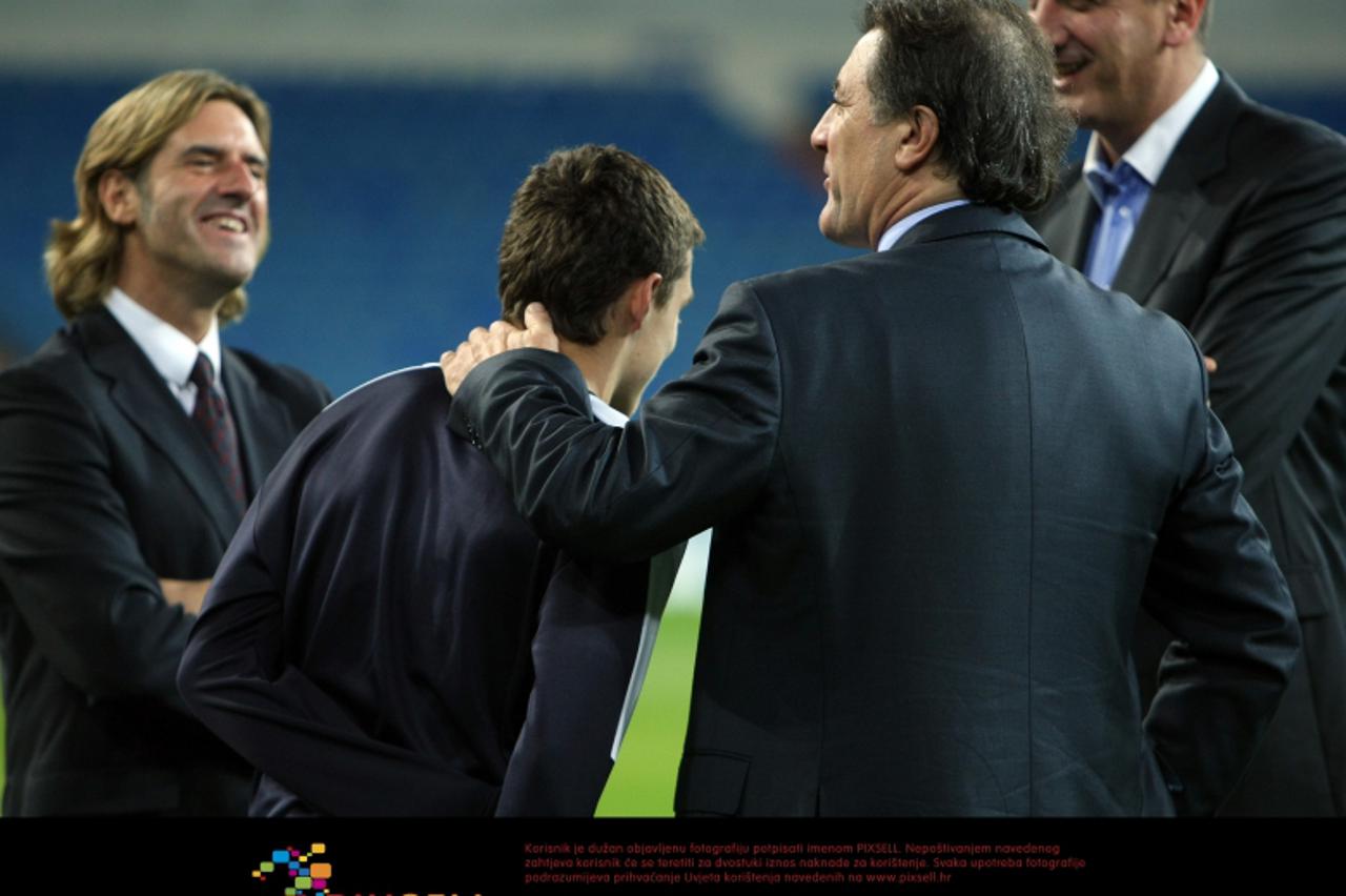 '21.11.2011., Avenida de Concha Espina, Madrid - Stadion Santiago Bernabeu. Trening igraca GNK Dinama dan uoci utakmice u D skupini, 5. kola UEFA Lige prvaka izmedju Real Madrida i Dinama. Meteo Kovac