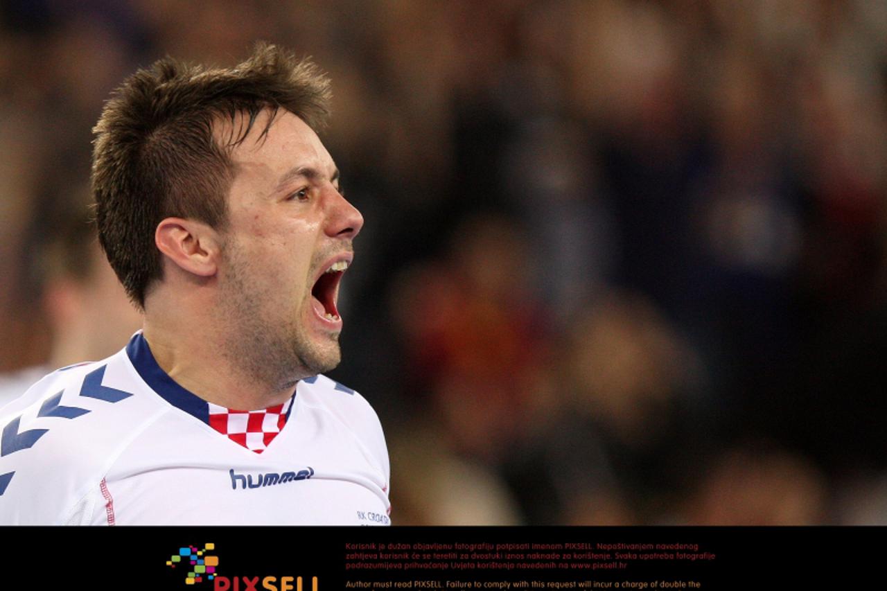 \'24.03.2012., Arena, Zagreb - Rukomet, druga utakmica osmine finala Lige prvaka, Croatia Osiguranje Zagreb - HC Metalurg Skopje.Zlatko Horvat. Photo: Igor Kralj/PIXSELL\'