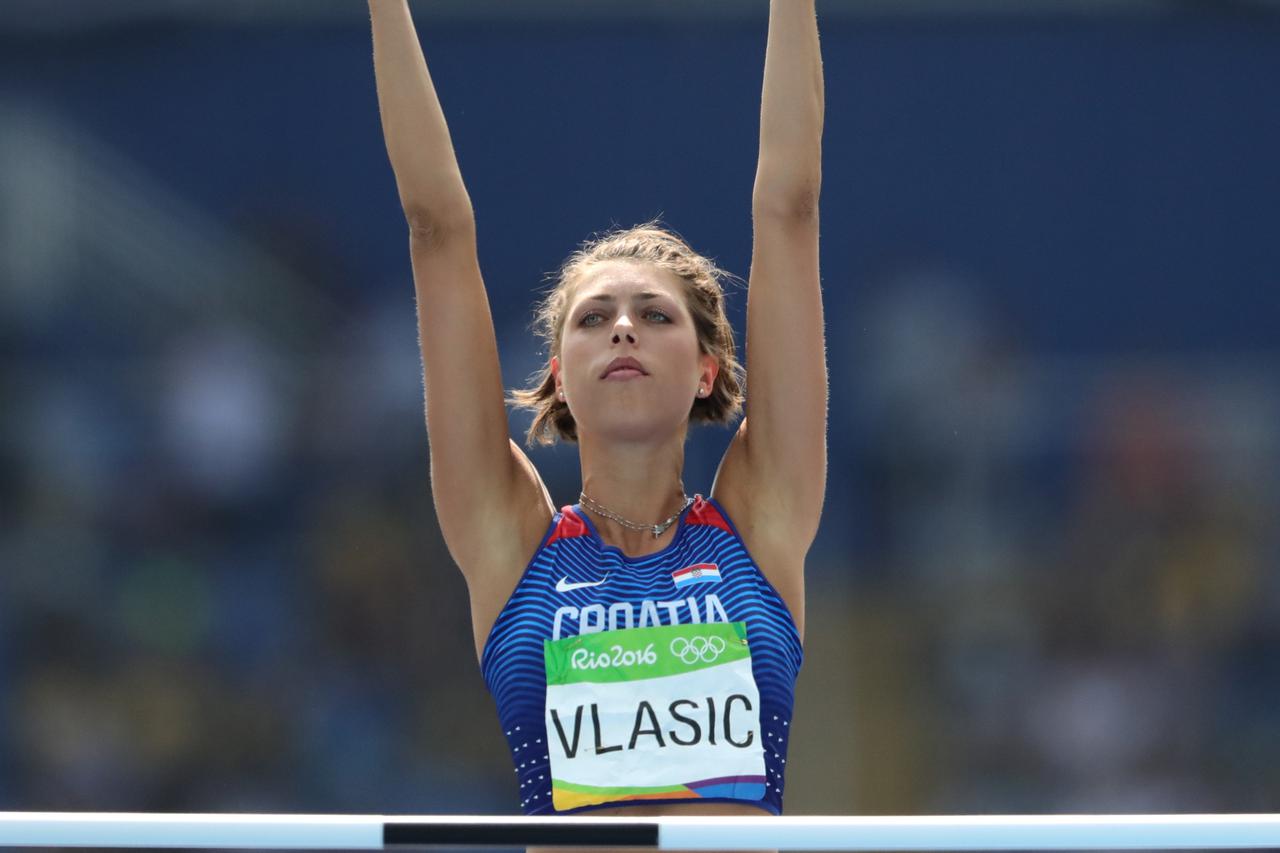 Blanka Vlasic of Croatia in action during the Women's High Jump Qualifying of the Olympic Games 2016 Athletic, Track and Field events at Olympic Stadium during the Rio 2016 Olympic Games in Rio de Janeiro, Brazil, 18 August 2016. Photo: Michael Kappeler/d