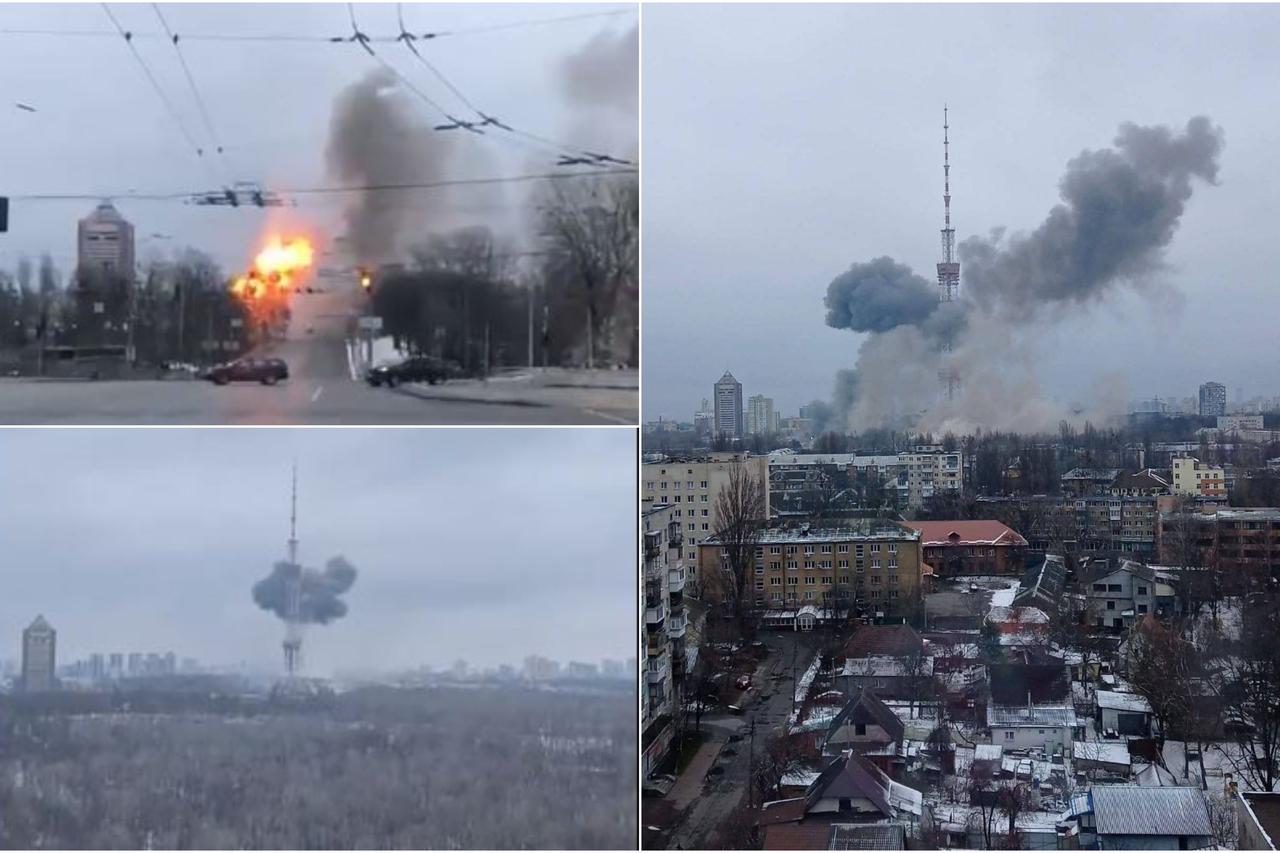Pogođen tv toranj