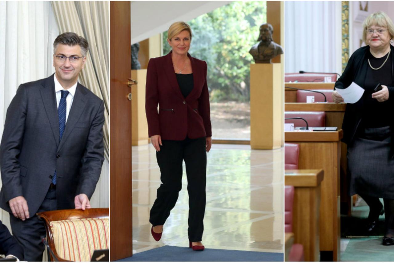 Plenković, Grabar-Kitarović, Mrak Taritaš