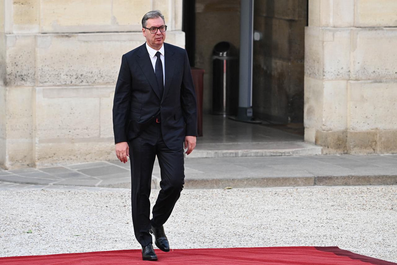 Dinner of the Coalition of the Willing to support Ukraine at Elysee - Paris