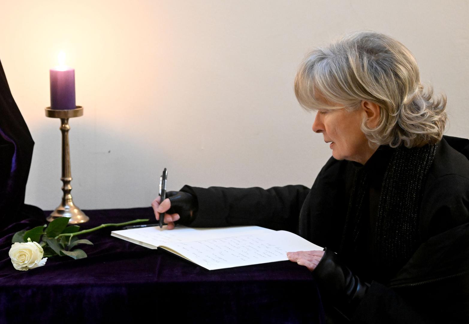 05.01.2024., Zagreb - Komemoracija za pokojnog Juricu Popovica odrzala se u Klubu knjizevnika. Tihana Harapin Zalepugin Photo: Marko Lukunic/PIXSELL