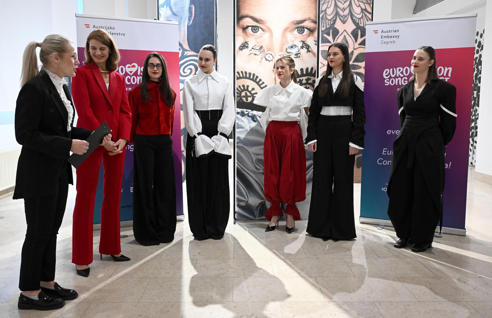 Prijem se održao u Etnografskom muzeju u Zagrebu, gdje je austrijska ambasadorica u Hrvatskoj, Yvonne Tončić-Sorinj, našim predstavnicama poželjela sreću i što bolji plasman na nadolazećem natjecanju.