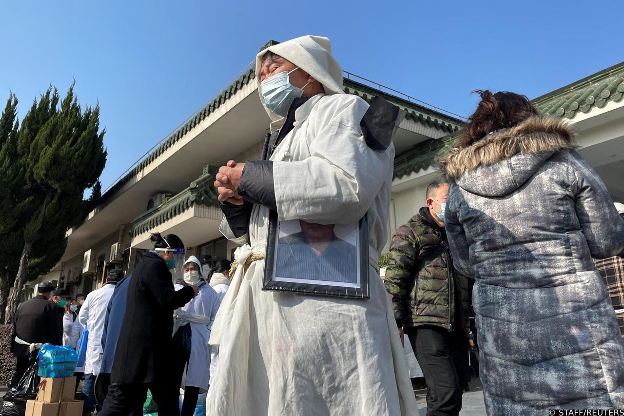 View of a funeral home as COVID-19 outbreak continues in Shanghai