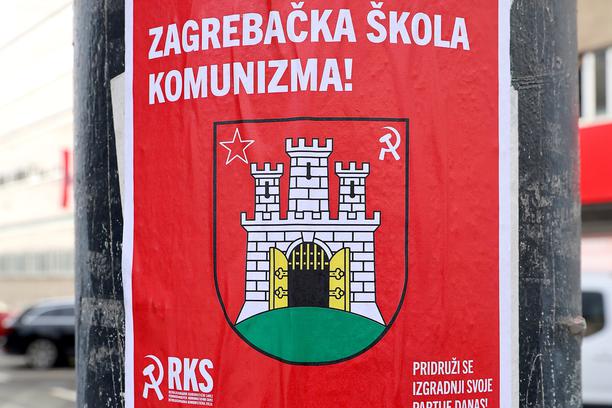 Srp, čekić i QR kod: U centru Zagreba pozivaju na 'kadrovsku školu komunizma'  - Večernji.hr