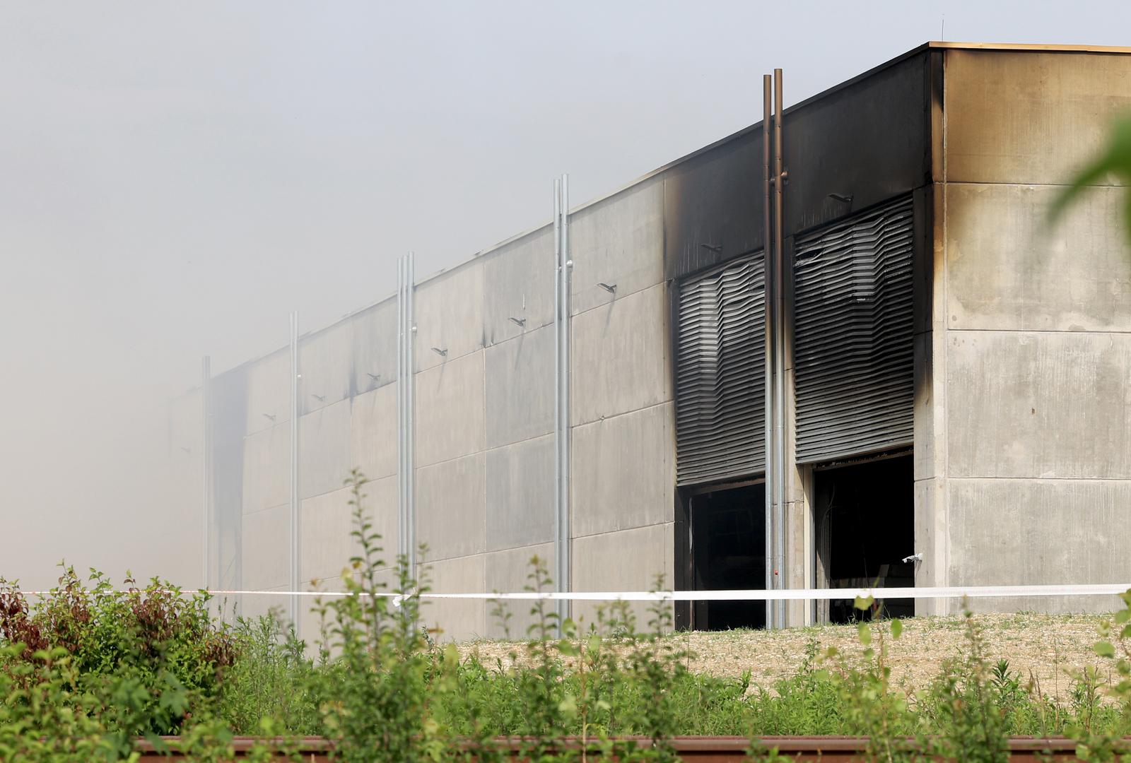 20.06.2024., Zapresic - Zgariste tvrtke Eko Flor u Industrijskoj ulici gdje je tijekom jucerasnjeg dana izbio veliki pozar.  Photo: Marko Prpic/PIXSELL
