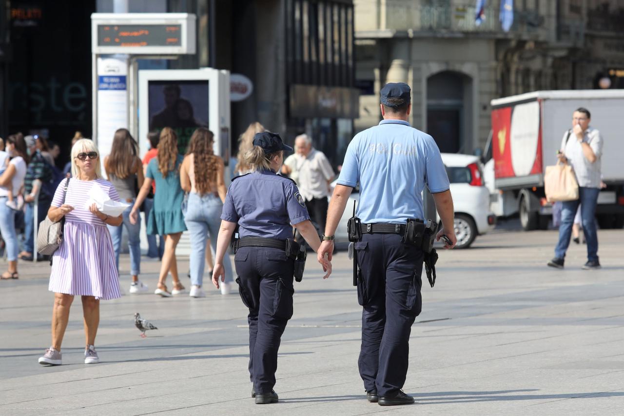 Zagreb: Policijska ophodnja u centru grada