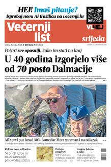 Večernji list naslovnica