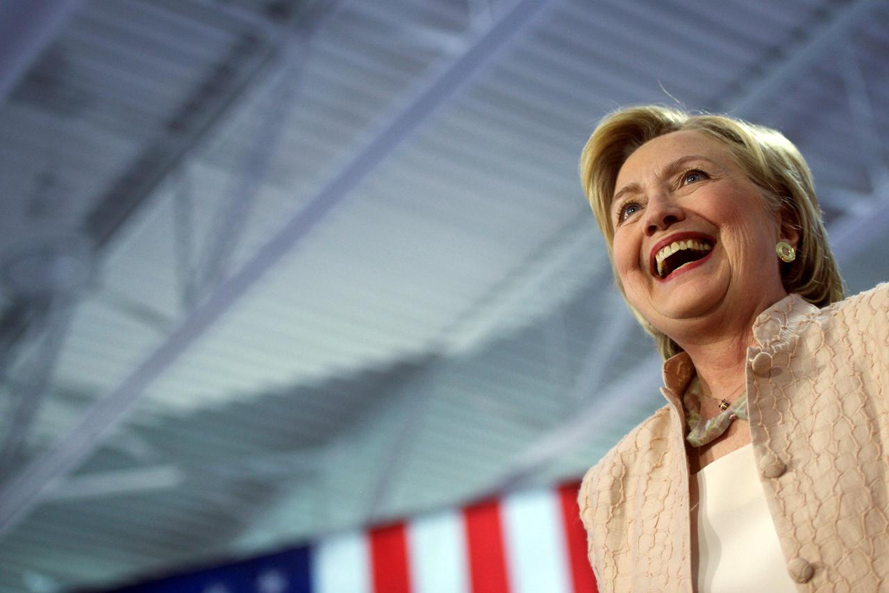 U.S. Democratic presidential nominee Hillary Clinton holds a rally at John Marshall High School in Cleveland, Ohio, U.S. August 17, 2016.  REUTERS/Mark Makela/File Photo