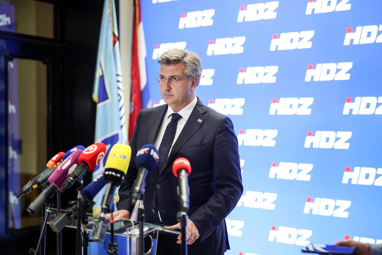 Zagreb: Izjava premijera Plenkovića nakon sjednice šireg Predsjedništva HDZ-a