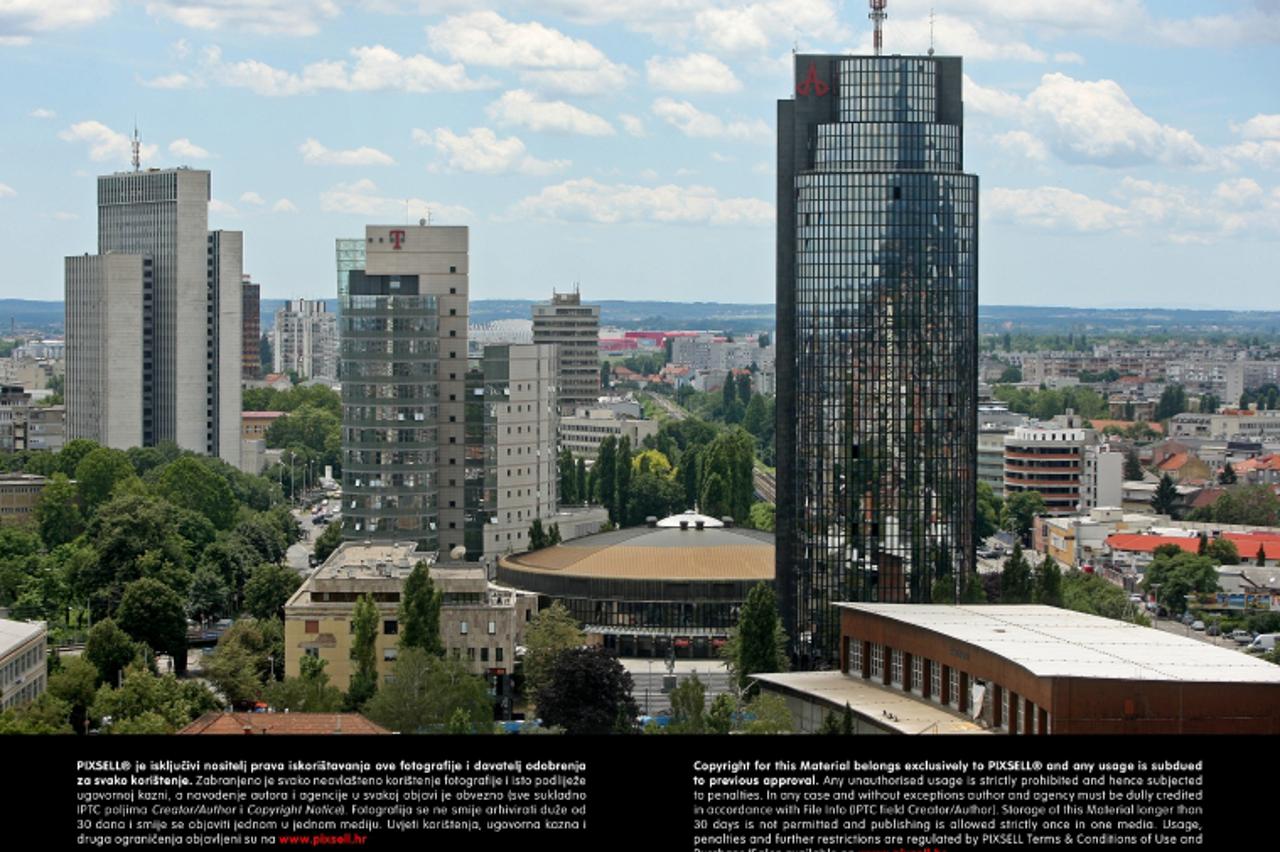 '26.06.2012., Zagreb - Pogled sa 17. kata hotela Westin. Photo: Igor Kralj/PIXSELL'