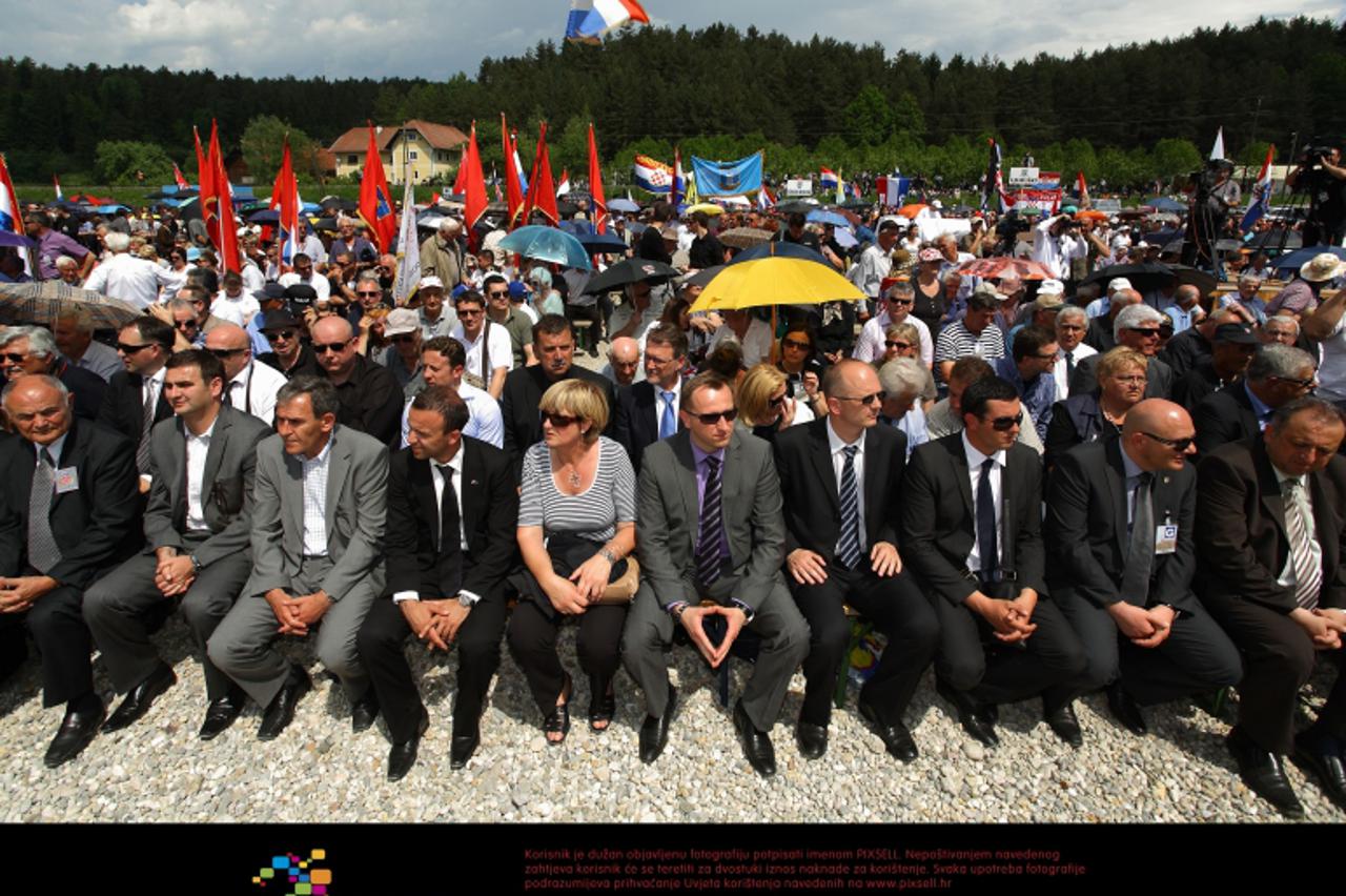 '12.05.2012., Bleiburg, Austrija - na polju kraj Bleiburga po 67. put odrzana je crkvena procesija, sveta misa i prigodni program povodom Bleiburske tragedije iz svibnja 1945.  Photo: Tomislav Miletic